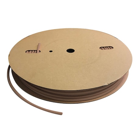 Kable Kontrol Heat Shrink Tube, Thin Wall, 2:1 I.D. Shrink Ratio, 1/8 in I.D. Before Shrinking, Brown, 500 ft HS355-S500-BROWN